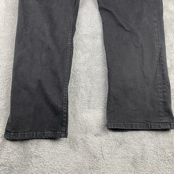 Levis 514‎ Straight Jeans Mens 42x30 Black High Rise - Picture 2 of 14